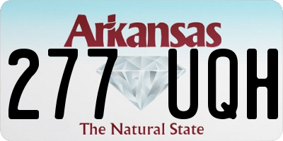 AR license plate 277UQH