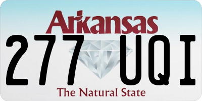 AR license plate 277UQI