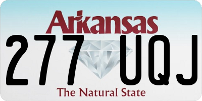 AR license plate 277UQJ