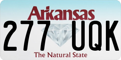 AR license plate 277UQK