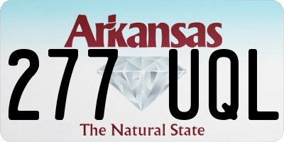 AR license plate 277UQL