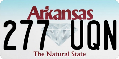 AR license plate 277UQN