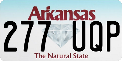 AR license plate 277UQP