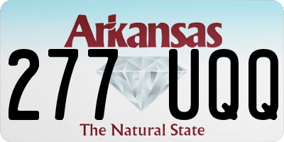 AR license plate 277UQQ