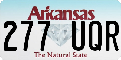 AR license plate 277UQR
