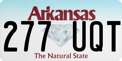 AR license plate 277UQT