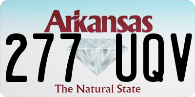AR license plate 277UQV