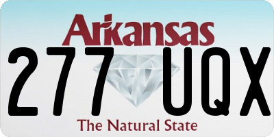 AR license plate 277UQX