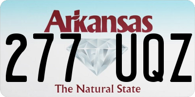 AR license plate 277UQZ