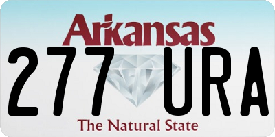 AR license plate 277URA