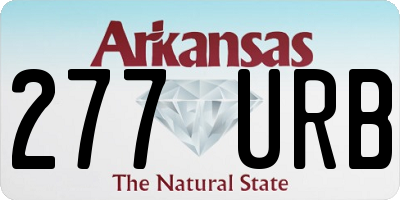 AR license plate 277URB