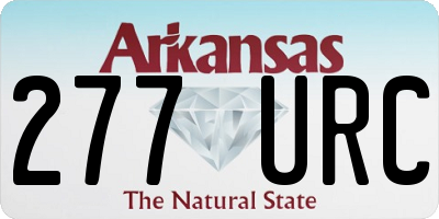 AR license plate 277URC