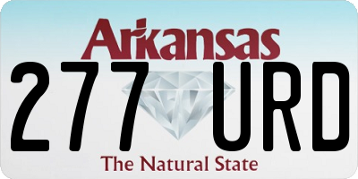 AR license plate 277URD