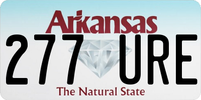 AR license plate 277URE