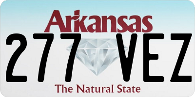 AR license plate 277VEZ