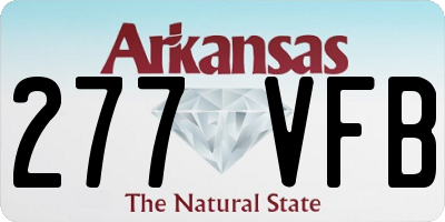AR license plate 277VFB