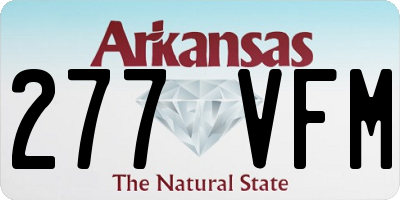 AR license plate 277VFM