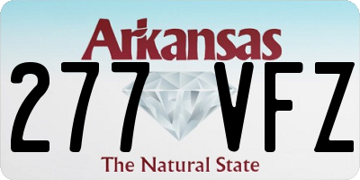 AR license plate 277VFZ