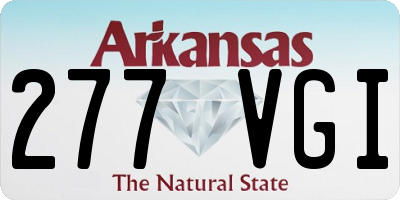 AR license plate 277VGI