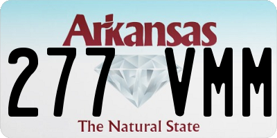 AR license plate 277VMM