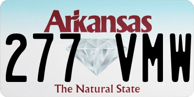 AR license plate 277VMW
