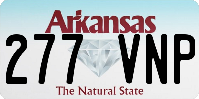 AR license plate 277VNP