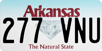 AR license plate 277VNU