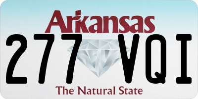 AR license plate 277VQI