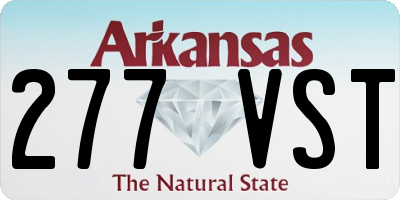 AR license plate 277VST