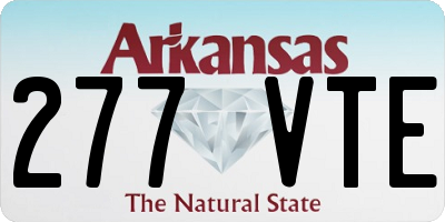 AR license plate 277VTE