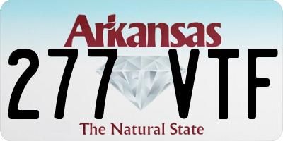 AR license plate 277VTF