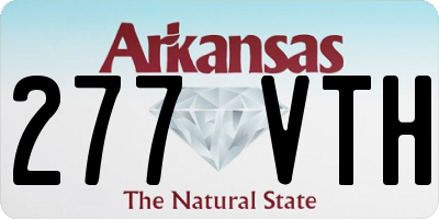 AR license plate 277VTH