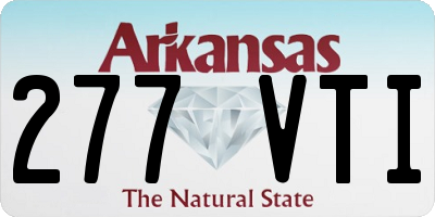 AR license plate 277VTI
