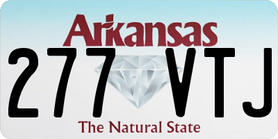AR license plate 277VTJ