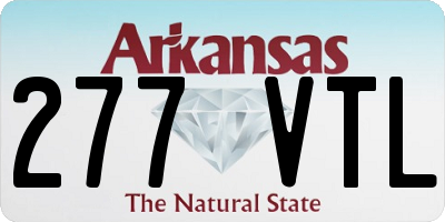 AR license plate 277VTL