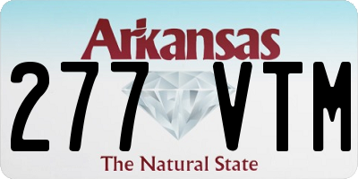 AR license plate 277VTM
