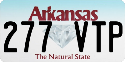 AR license plate 277VTP