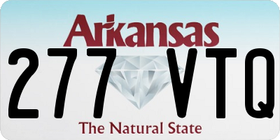 AR license plate 277VTQ