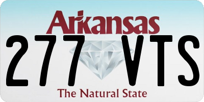 AR license plate 277VTS