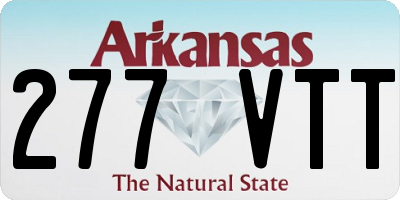 AR license plate 277VTT