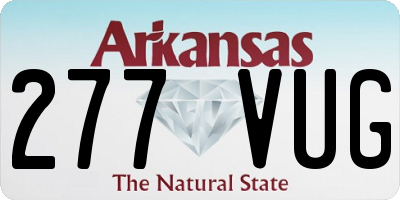 AR license plate 277VUG