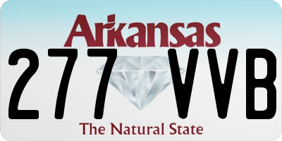 AR license plate 277VVB