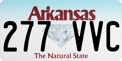 AR license plate 277VVC