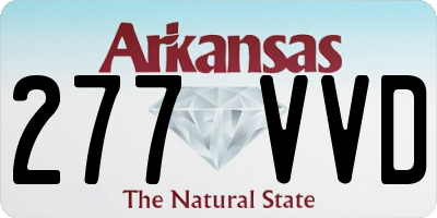AR license plate 277VVD