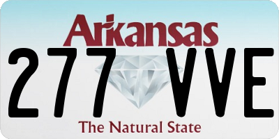 AR license plate 277VVE