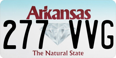 AR license plate 277VVG