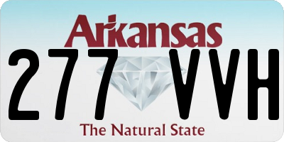 AR license plate 277VVH
