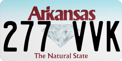 AR license plate 277VVK
