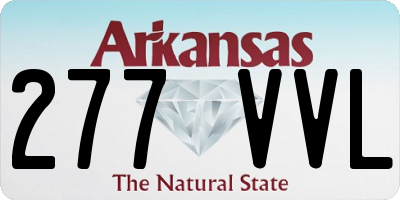 AR license plate 277VVL