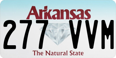 AR license plate 277VVM